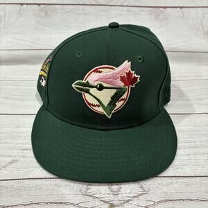 Hat Club Green Eggs Ham Toronto Blue Jays Green Pink UV Fitted Hat Cap Sz 7 5/8